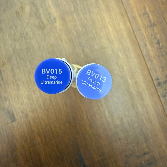 Ohuhu Honolulu Brush Markers - Brush and Fine Tip - BRIGHT PURPLE BLUES