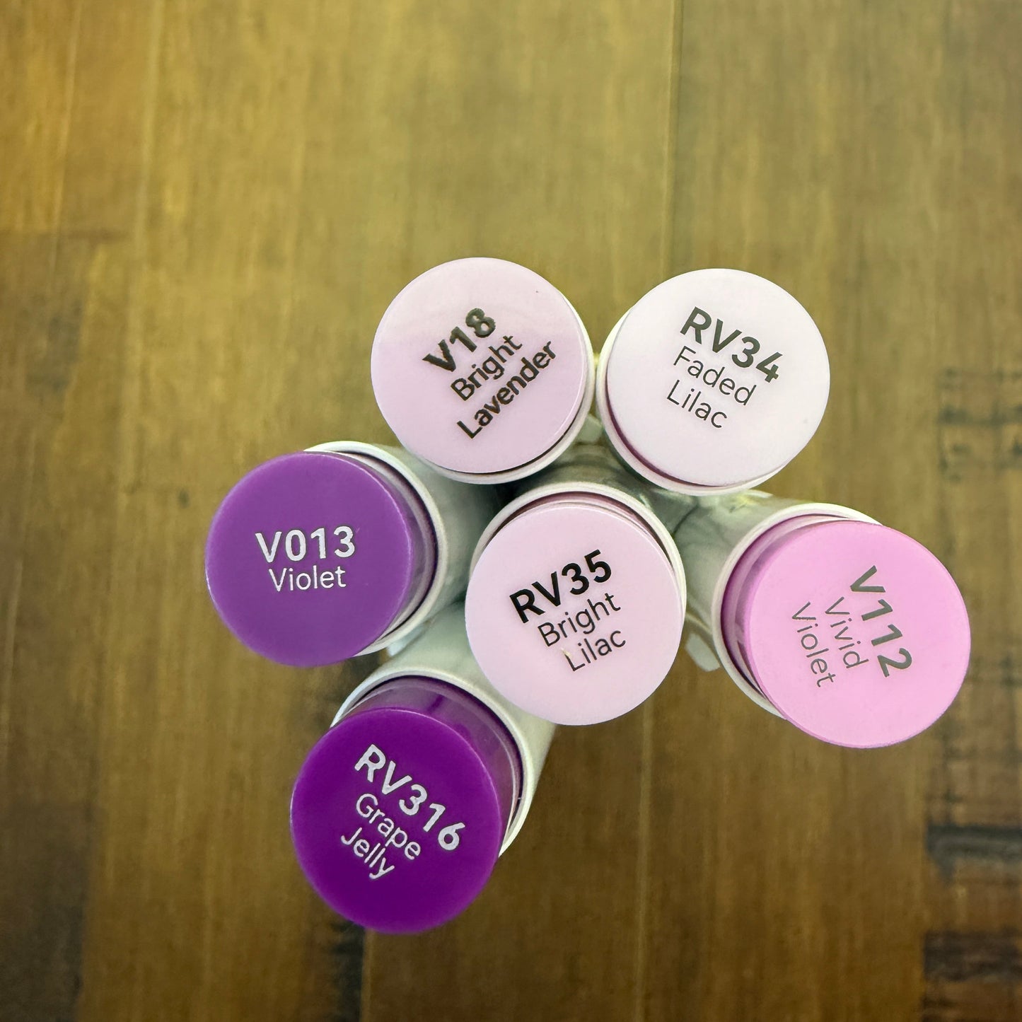 Ohuhu Honolulu Brush Markers - Brush and Fine Tip -PURPLES