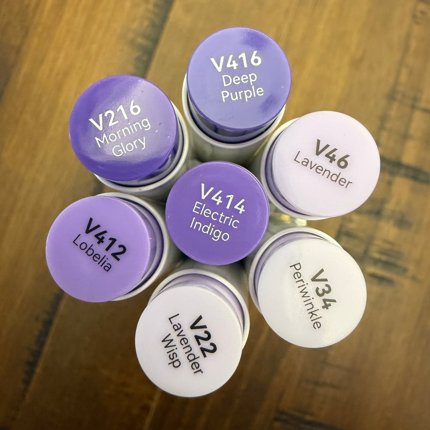 Ohuhu Honolulu Brush Markers - Brush and Fine Tip - COOL PURPLES