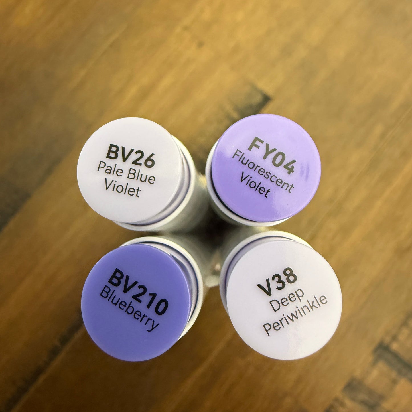 Ohuhu Honolulu Brush Markers - Brush and Fine Tip - BLUE PURPLES