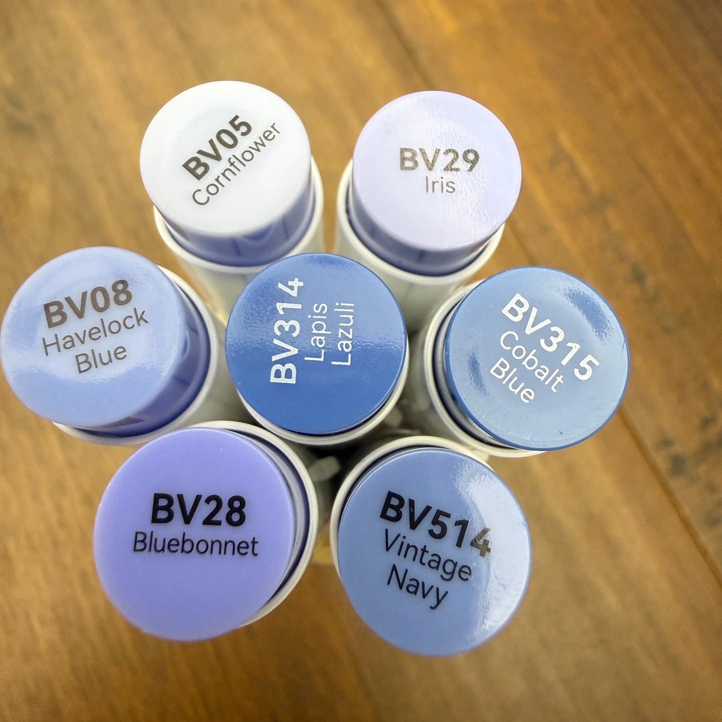 Ohuhu Honolulu Brush Markers - Brush and Fine Tip - DUSTY BLUE PURPLES