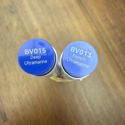 Ohuhu Honolulu Brush Markers - Brush and Fine Tip - BRIGHT PURPLE BLUES