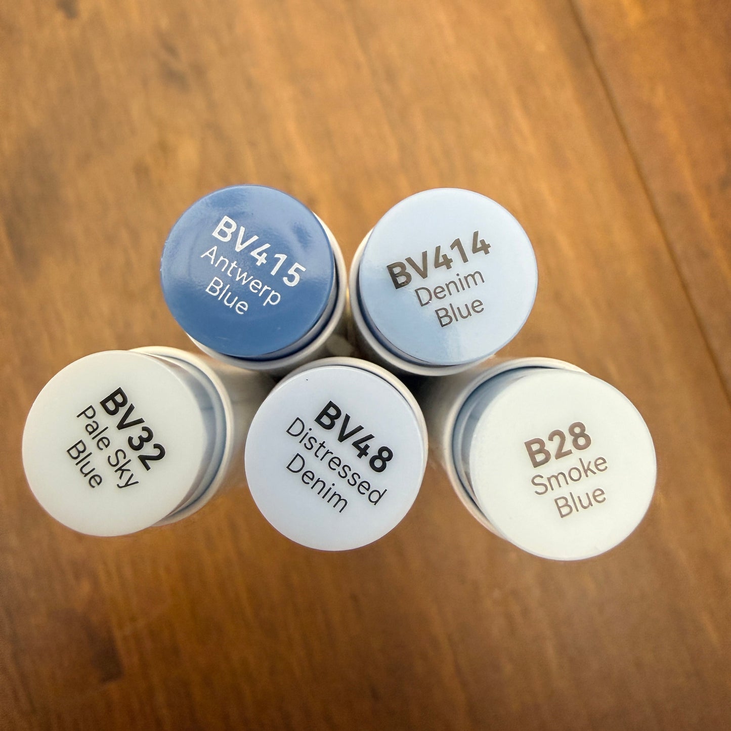 Ohuhu Honolulu Brush Markers - Brush and Fine Tip - DUSTY GREEN BLUES