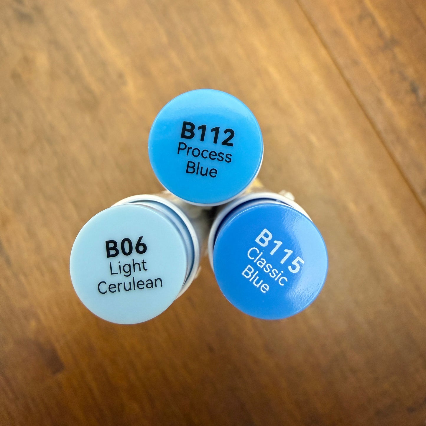 Ohuhu Honolulu Brush Markers - Brush and Fine Tip - ICE BLUES