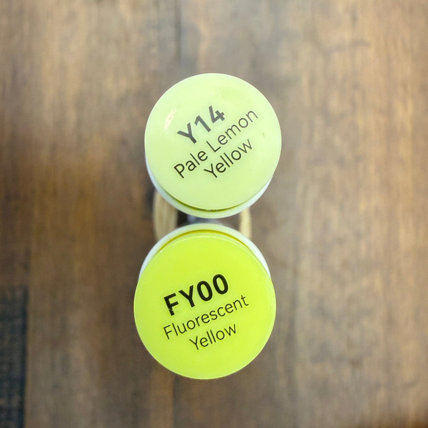 Ohuhu Honolulu Brush Markers - Brush and Fine Tip - FLUORESCENT YELLOWS