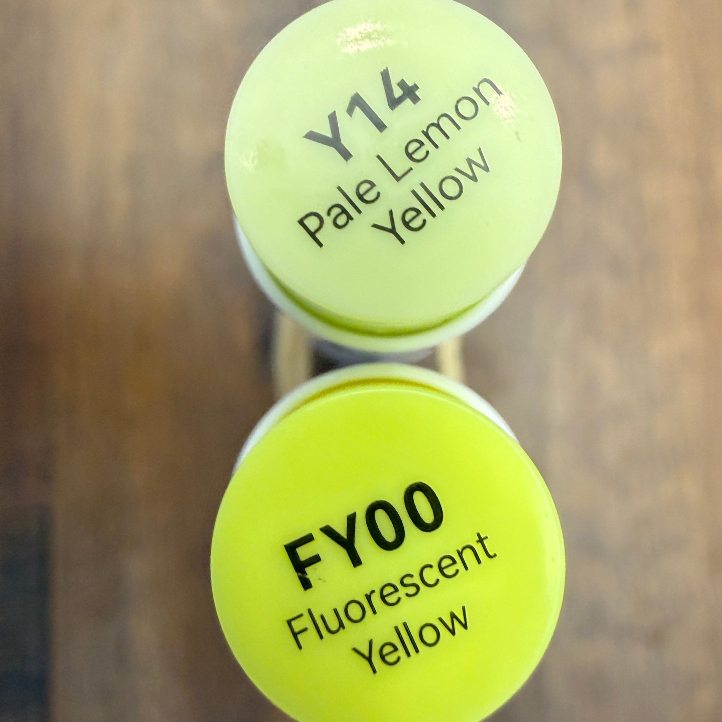 Ohuhu Honolulu Brush Markers - Brush and Fine Tip - FLUORESCENT YELLOWS