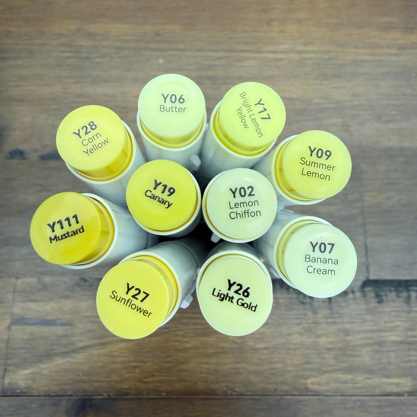 Ohuhu Honolulu Brush Markers - Brush and Fine Tip - YELLOWS