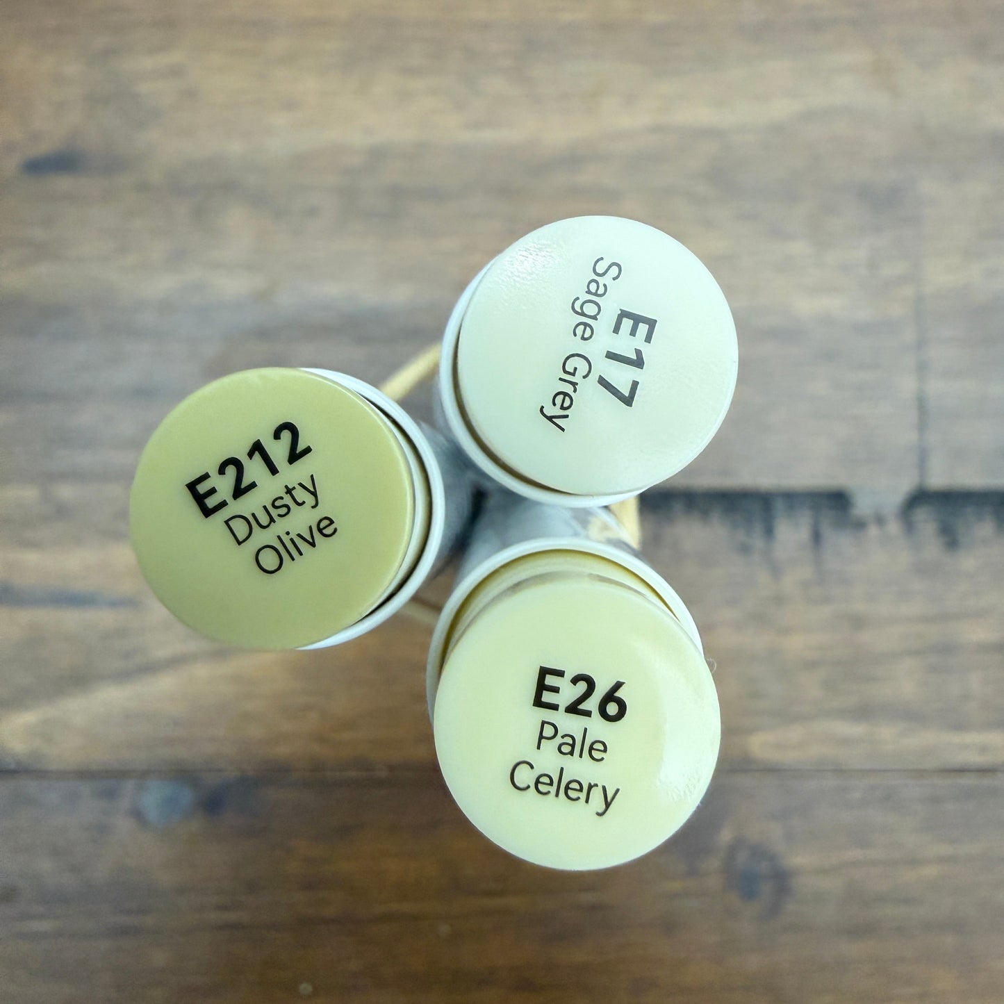 Ohuhu Honolulu Brush Markers - Brush and Fine Tip - DUSTY GREEEN YELLOW BROWNS