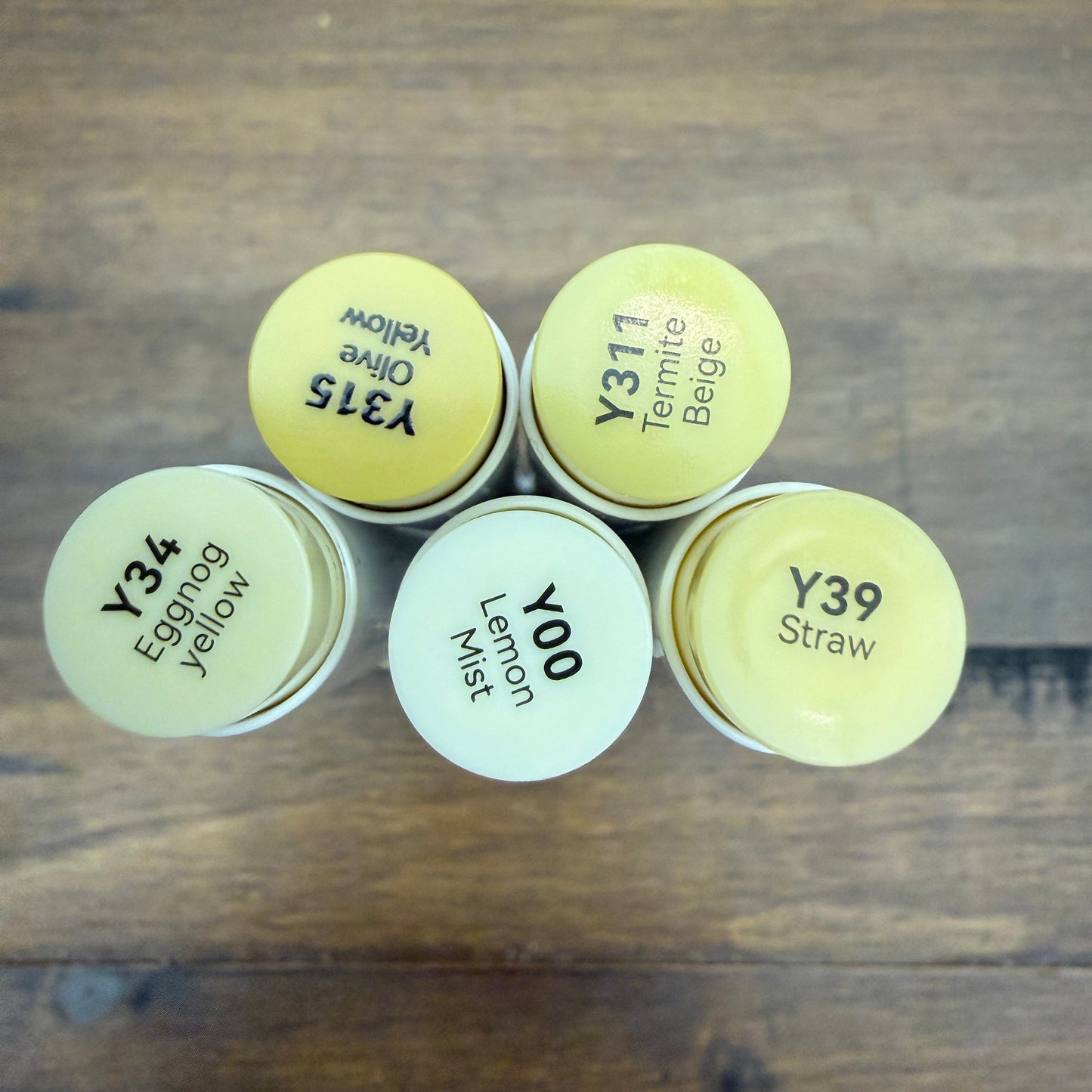 Ohuhu Honolulu Brush Markers - Brush and Fine Tip - DUSTY YELLOW BROWNS