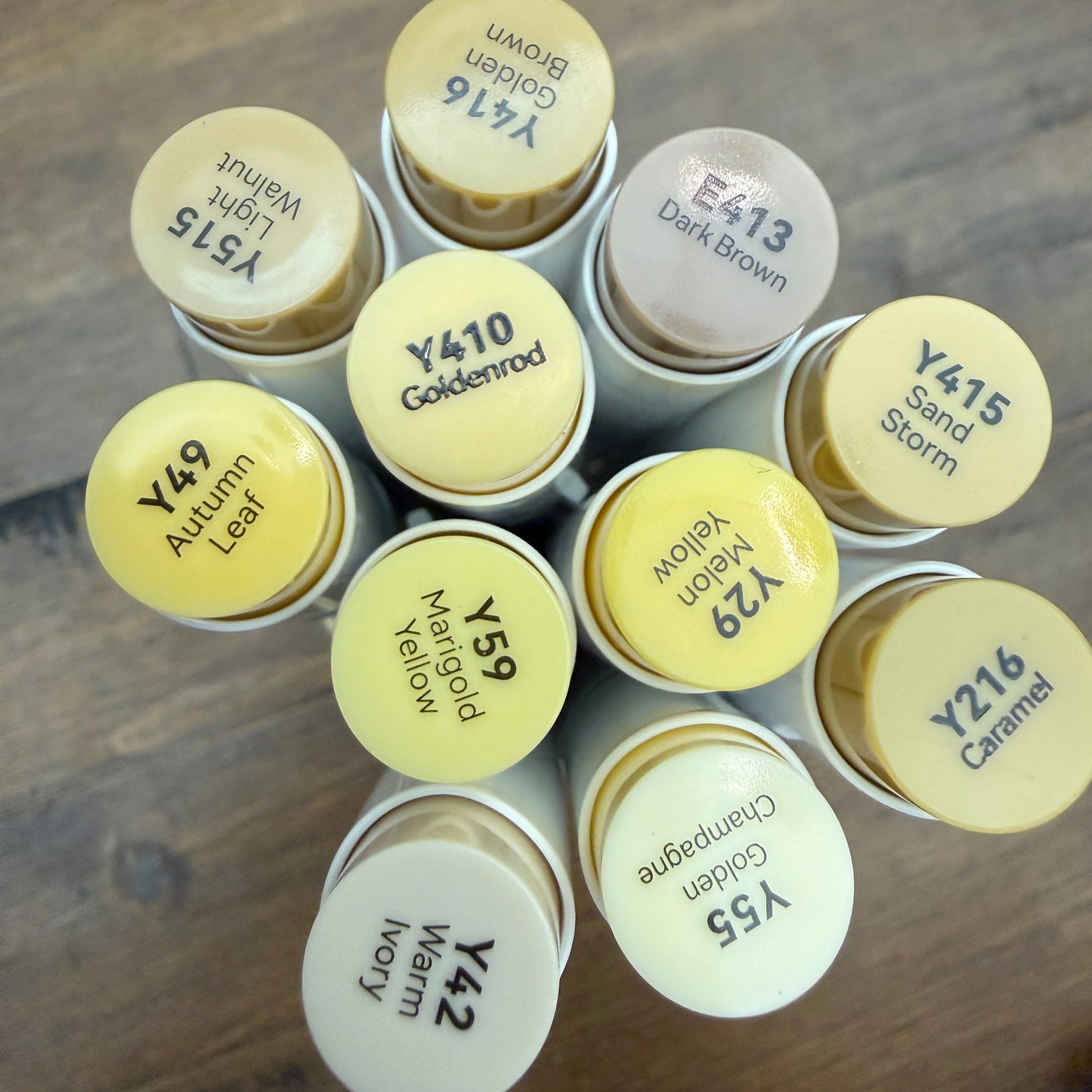 Ohuhu Honolulu Brush Markers - Brush and Fine Tip - GOLDEN BROWNS