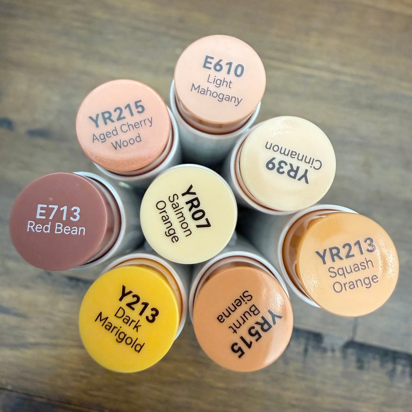 Ohuhu Honolulu Brush Markers - Brush and Fine Tip - BRIGHT COPPERS