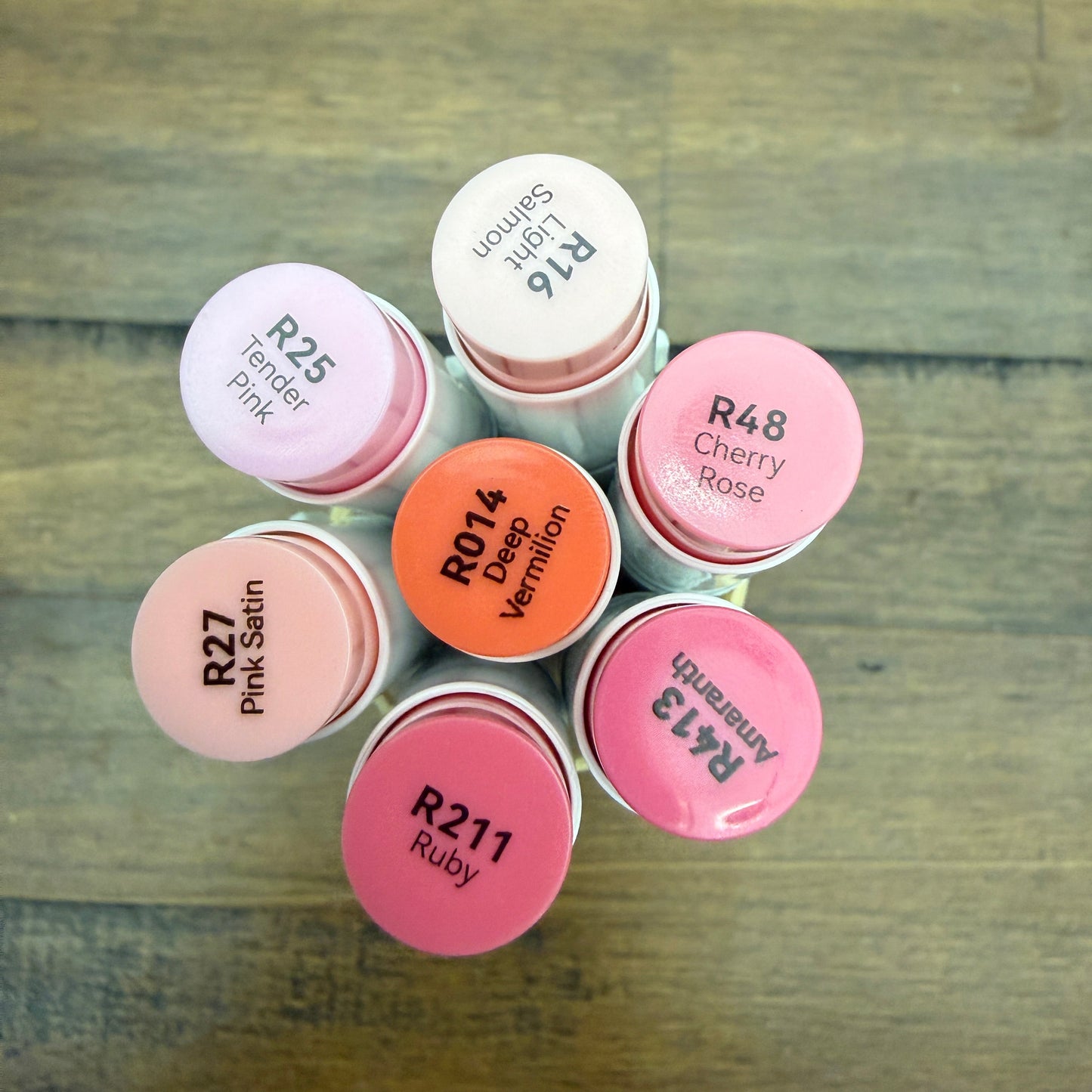 Ohuhu Honolulu Brush Markers - Brush and Fine Tip - PINK REDS