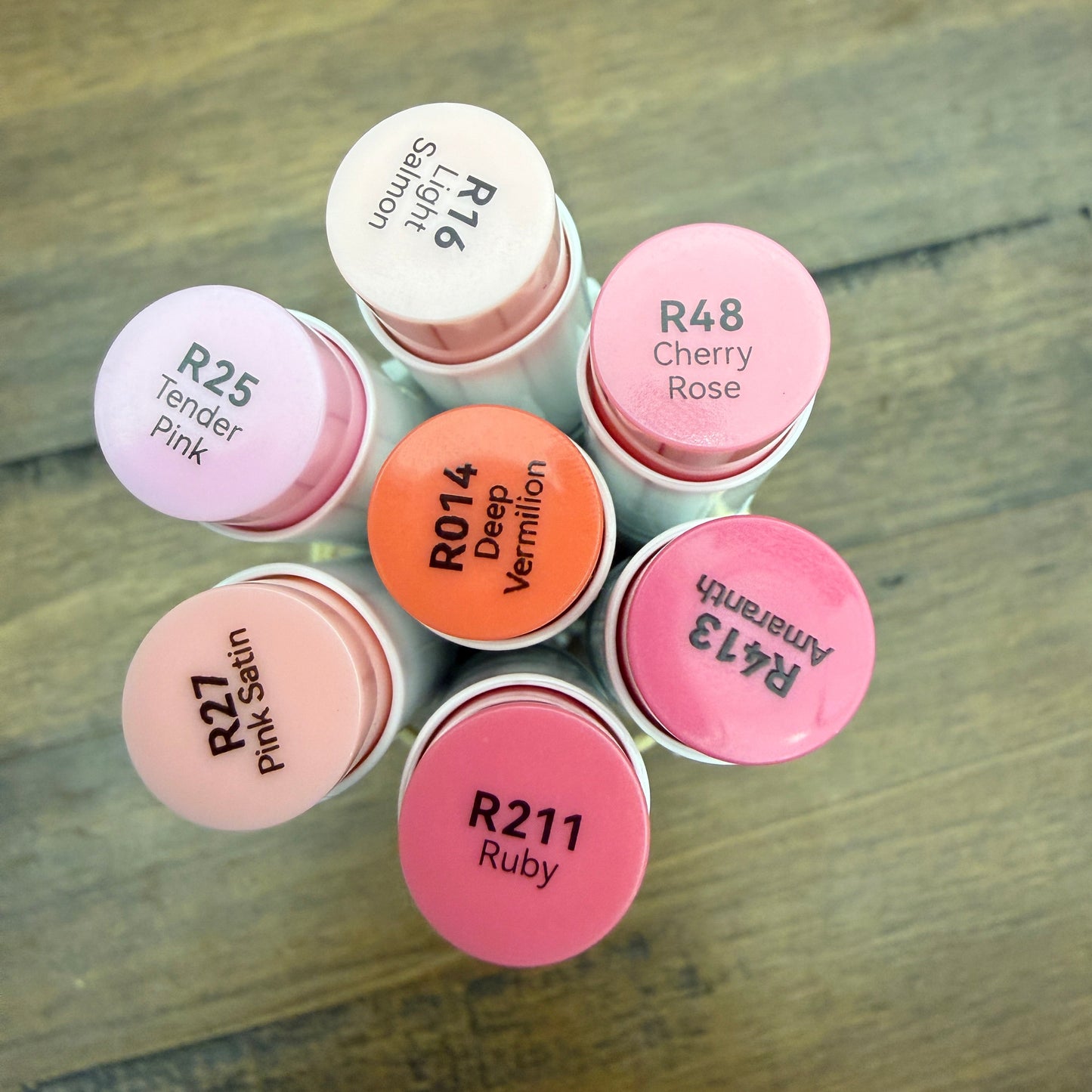 Ohuhu Honolulu Brush Markers - Brush and Fine Tip - PINK REDS