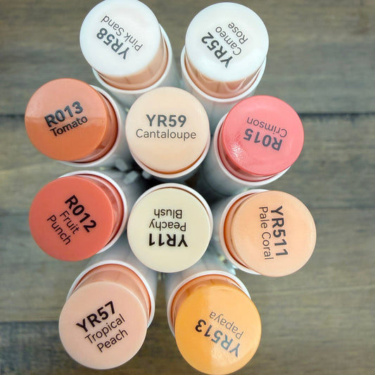 Ohuhu Honolulu Brush Markers - Brush and Fine Tip - CORALS