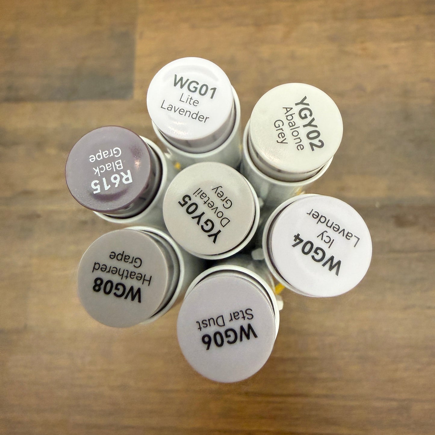 Ohuhu Honolulu Brush Markers - Brush and Fine Tip - RED GREYS