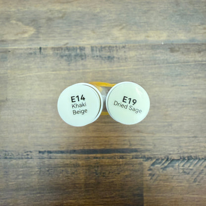 Ohuhu Honolulu Brush Markers - Brush and Fine Tip - YELLOW GREYS