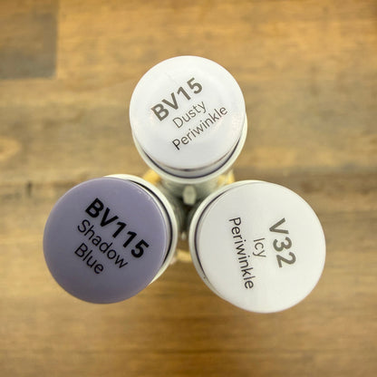 Ohuhu Honolulu Brush Markers - Brush and Fine Tip - PURPLE GREYS