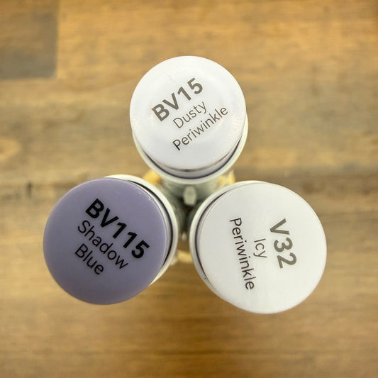 Ohuhu Honolulu Brush Markers - Brush and Fine Tip - PURPLE GREYS