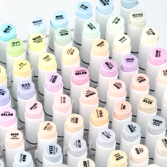 Ohuhu Honolulu Brush Markers - Brush and Fine Tip - PASTELS BLOSSOMING