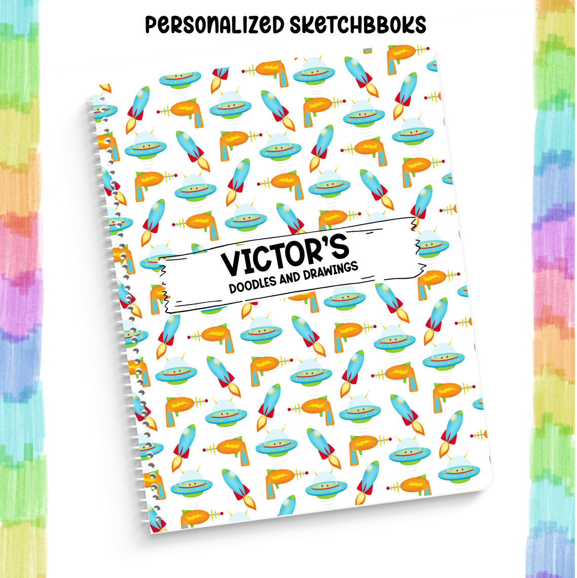 Personalized Sketchbook Outer Space